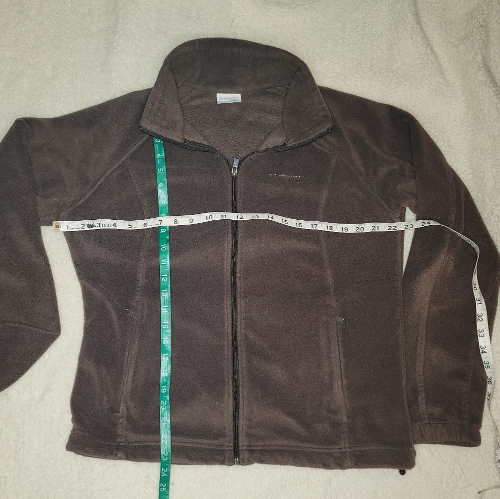 0859. Columbia Sportswear ~ Fleece Jacket ~ Brown ~ XL - Picture 2 of 10